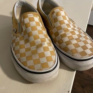 Yellow checkered vans